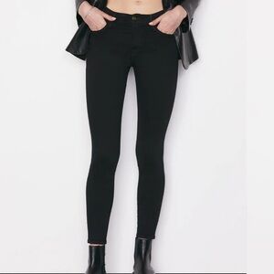 FRAME Le High Skinny Black Jeans